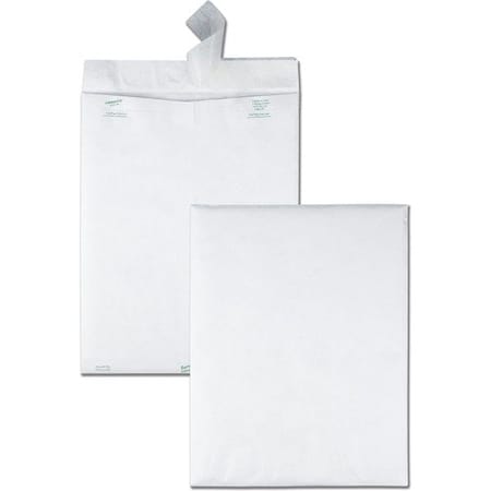 Dupont 15-1/2in Long x 12in Wide, Self-Sealing Tyvek Flat Catalog Envelopes, 100PK QUAR1790